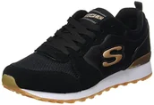 Sneakersy damskie - Skechers Damskie sneakersy Retros Og 85, Black Suede Nylon Mesh Rose Gold Trim, 36 EU - miniaturka - grafika 1