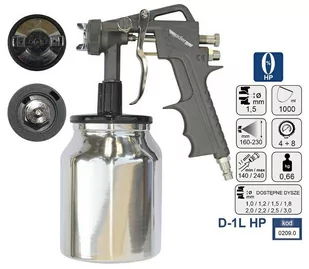 Adler Pistolet Lakierniczy Wysokociśnieniowy - Pistolety do klejenia - miniaturka - grafika 1