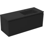 Szafki łazienkowe - Mexen Orio szafka łazienkowa 120 cm z umywalką Otis prawą, 1S, 1D, czarna mat - 91A13-12047-3-BBFF71-W18P71 - miniaturka - grafika 1