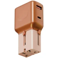 Ładowarki do telefonów - Ładowarka sieciowa Energea TravelGo Adapter 35 USB-A/USB-C 35W pomarańczowy - miniaturka - grafika 1
