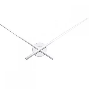 Nextime Zegar ścienny Hands, biały, 70 cm - Zegary - miniaturka - grafika 1