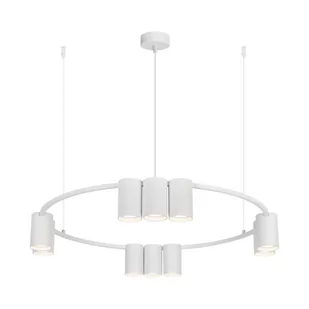 Lampa wisząca (koło) GENESIS WHITE 10xGU10 - Lampy sufitowe - miniaturka - grafika 1