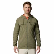 Koszule męskie - Męska koszula z kapturem Columbia Skien Valley Hooded Long Sleeve Shirt stone grey - XL - miniaturka - grafika 1