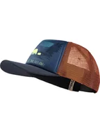 Czapki damskie - Jack Wolfskin Czapka "Animal" w kolorze granatowo-jasnobrązowym - miniaturka - grafika 1