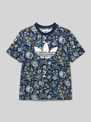 Koszulki dla dziewczynek - T-shirt z nadrukiem z logo - miniaturka - grafika 1