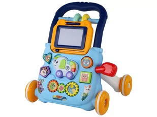 Niebieski Interaktywny Chodzik Pchacz Z Tablicą Edukacyjną - Pchacze - miniaturka - grafika 2