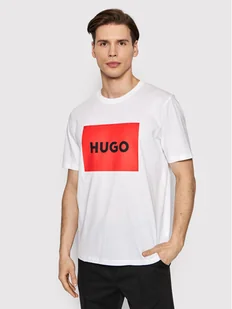 Hugo T-Shirt Dulive222 50467952 Biały Regular Fit - Koszulki męskie - miniaturka - grafika 1