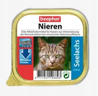 Mokra karma dla kotów - Beaphar Nieren Diet Seelachs 100g - mokra karma dla kotów z niewydolnością nerek z łososiem 100g - miniaturka - grafika 1
