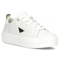 Sneakersy damskie - Buty sneakersy damskie skórzane na platformie Filippo 3533 białe-37 - miniaturka - grafika 1