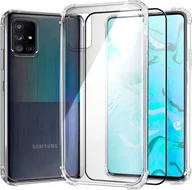Etui i futerały do telefonów - Hello Case ETUI PANCERNE DO SAMSUNG GALAXY A71 CASE SILIKON GUMOWE SLIM SHOCK SZKŁO - miniaturka - grafika 1