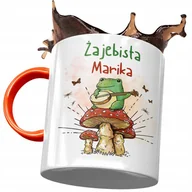 Kubki - Kubek Pomarańczowy Dla Mariki Żony Przyjaciółki z Nadrukiem ze Zdjęciem+ Opakowanie na prezent (wzór 01) - miniaturka - grafika 1