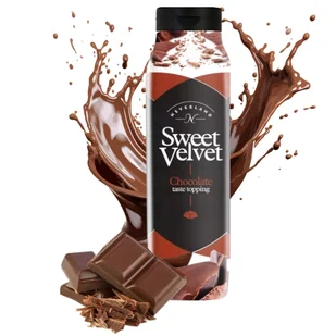 Sos do deserów Neverland czekoladowy 1000 g Sweet Velvet polewa do lodów gofry - Dodatki do ciast w proszku - miniaturka - grafika 1