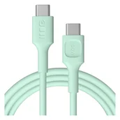 Kable USB - Kabel USB-C 2m 100W Greencell PowerFlex Szybkie Ładowanie PD Mint Green - miniaturka - grafika 1