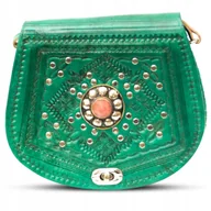 Torebki damskie - Torebka Damska Torebki Na Ramię Skórzana Naturalna Oryginalna Z Maroko Boho - miniaturka - grafika 1