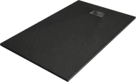 Brodziki prysznicowe - Mexen Hugo brodzik prostokątny SMC 160 x 90 cm, czarny, maskownica czarna - 42709016-B - miniaturka - grafika 1