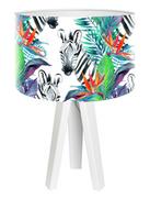 Lampy stojące - Macodesign Lampa biurkowa Zebra tropiku mini-foto-414w, 60 W - miniaturka - grafika 1