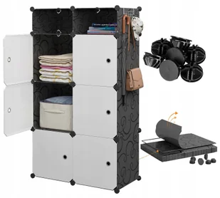 Modułowa Szafa Szafka Regał Meble Garderoba Półki Ubrania Zabawki Dziecko - Meble do przedpokoju - miniaturka - grafika 1