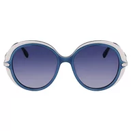 Okulary przeciwsłoneczne - KARL LAGERFELD Damskie okulary przeciwsłoneczne Kl6084s, błękitne/białe, 70, błękitny/biały - miniaturka - grafika 1