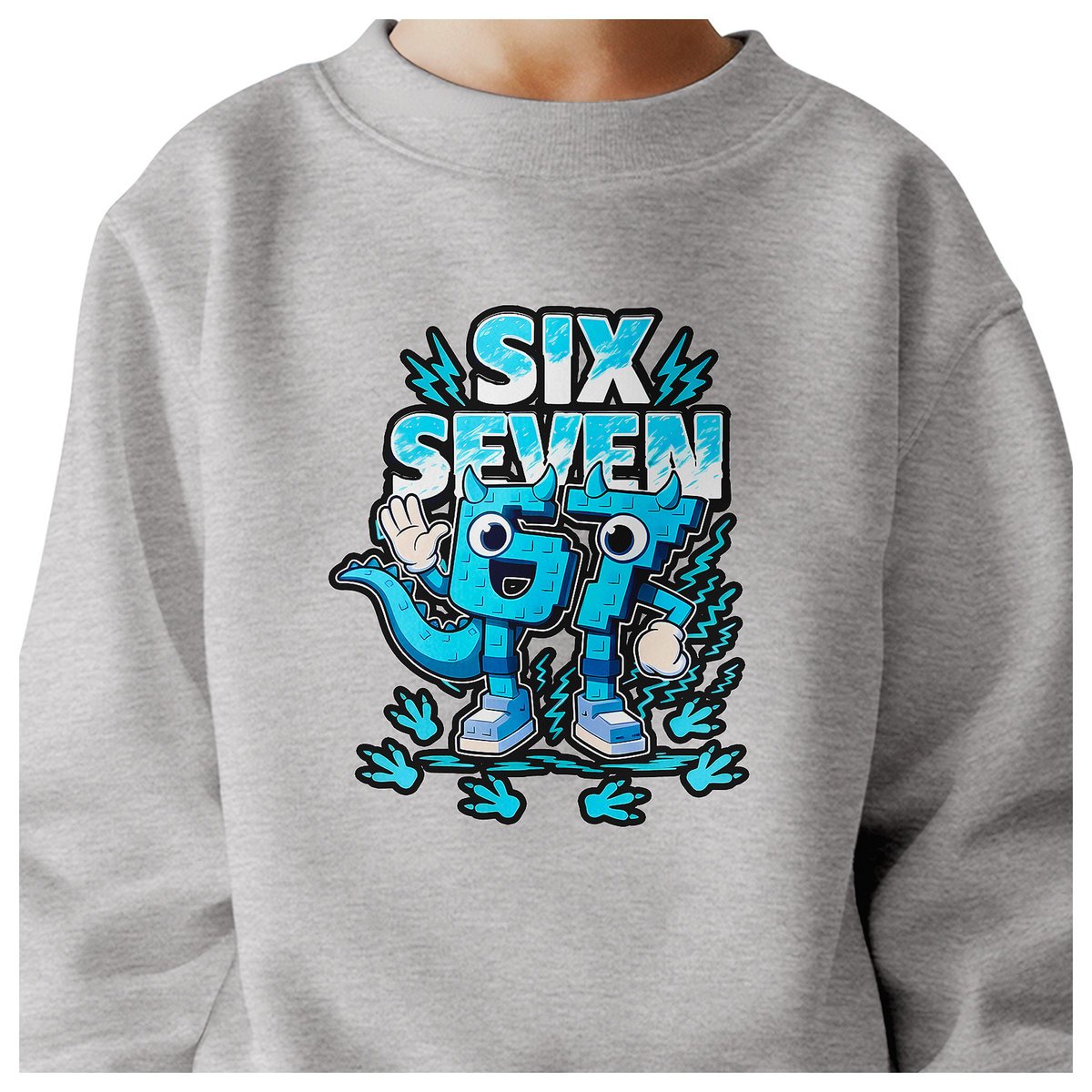 BLUZA DZIECIĘCA 67 SIX SEVEN KLOCKI VIRAL DLA CHŁOPCA DZIEWCZYNKI 104