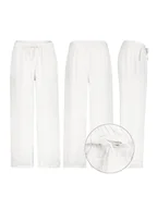 Spodnie damskie - Eight2Nine Spodnie w kolorze białym - miniaturka - grafika 1