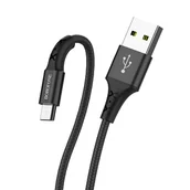 Kable USB - BOROFONE BX20 Kabel Micro Usb SZYBKI 2A Oplot 1M Czarny - miniaturka - grafika 1