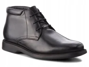 GEOX BRAYDEN MĘSKIE TRZEWIKI CZARNE SKÓRZANE 40 Ż8D - Botki męskie - miniaturka - grafika 1