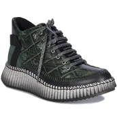 Botki damskie - Maciejka Botki Damskie Skórzane Zielone 06752-09/00-8-36 - miniaturka - grafika 1