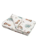 Kołdry i poduszki dla dzieci - Bonjour Cherie Kołderka przedszkolaka bambusowa 100/150 Safari - miniaturka - grafika 1