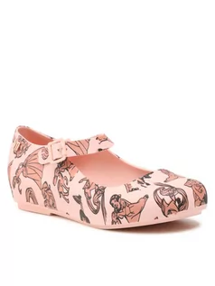 Buty dla dziewczynek - Melissa Półbuty Mini Dora + Disney Princess 33501 Różowy - grafika 1