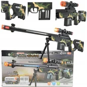 Zabawki militarne - Pistolet Karabin Snajperka Elektryczny Dźwiękowy - miniaturka - grafika 1