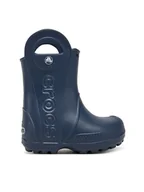 Buty dla chłopców - Crocs Kalosze Handle It Rain Boot T 211056 Granatowy - miniaturka - grafika 1