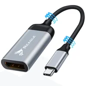 Kable komputerowe i do monitorów - ADAPTER PRZEJŚCIÓWKA USB-C DISPLAYPORT 4K 60Hz TYP-C 3.2 MHL DP MACBOOK REAGLE - miniaturka - grafika 1