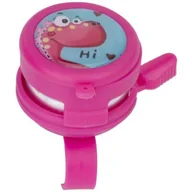 Dzwonki do roweru - Dzwonek rowerowy SUN BABY z lusterkiem Dinozaur J13.035.0.2 Różowy - miniaturka - grafika 1