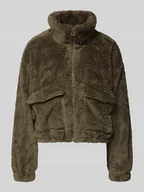 Kurtki damskie - Kurtka z polaru o luźnym kroju ze stójką model ‘ANNA CONTACT’ - miniaturka - grafika 1