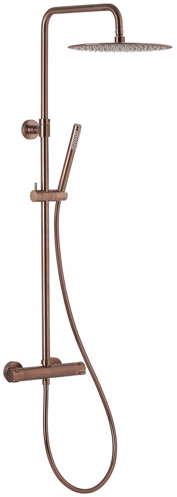 KFA deszczownia z baterią termostatyczną Moza Premium, miedź szczotkowana PVD 5736-920-34