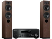 Zestawy stereo - Zestaw stereo YAMAHA MusicCast R-N600A Czarny + Indiana Lane Tesi 5 Mokka - miniaturka - grafika 1