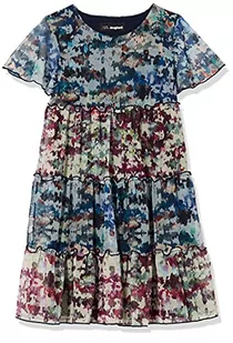 Desigual Sukienka dziewczęca Vest_acroita Casual, czarny, 5-6 Lata - Sukienki - miniaturka - grafika 1