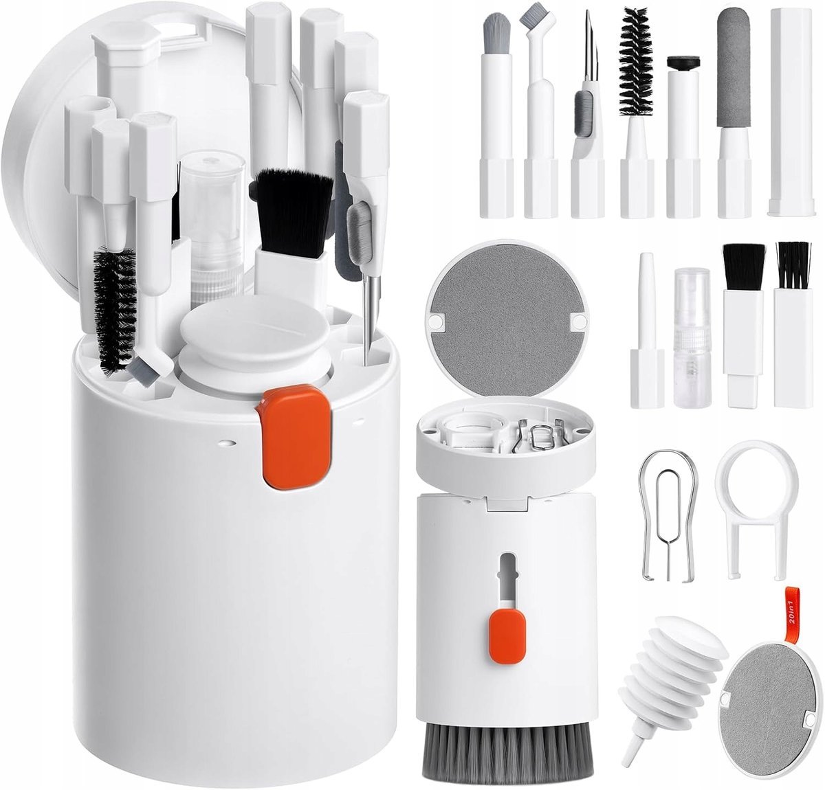 ZESTAW DO CZYSZCZENIA KLAWIATURY LAPTOPA TELEFONU SŁUCHAWEK SZCZOTECZKA 20x