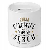 Skarbonki - Skarbonka Dla Juli Julki na Urodziny na Prezent z Nadrukiem ze Zdjęciem + Opakowanie na prezent (wzór 03) - miniaturka - grafika 1