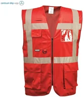 Odzież robocza - PORTWEST F476 KAMIZELKA IONA EXECUTIVE ; CZERWONY - miniaturka - grafika 1