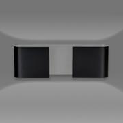 Lampy ścienne - Emibig Duo kinkiet 2-punktowy czarny 933/2 - miniaturka - grafika 1