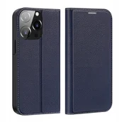 Etui i futerały do telefonów - Dux Ducis Skin X2 etui do iPhone 14 Pro pokrowiec z magnetyczną klapką niebieski - miniaturka - grafika 1