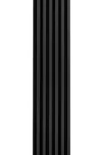 Panele ścienne i boazeria - Panel lamelowy na filcowym podkładzie WOODLINE 2700x300 czarny, tło czarny mat - miniaturka - grafika 1