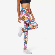 Spodnie sportowe damskie - Legginsy fitness damskie Domyos Fit+ 500 Slim - miniaturka - grafika 1