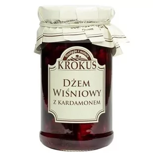 KROKUS Dżem wiśniowy z kardamonem 235g - Konfitury, marmolady, powidła - miniaturka - grafika 1