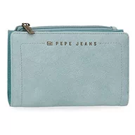 Portfele - Pepe Jeans Diane Niebieski Portfel z wizytówką 17x10x2 cms Skóra syntetyczna, niebieski, Cartera con Tarjetero, Portfel z karty - miniaturka - grafika 1