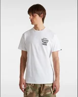 Koszulki męskie - t-shirt uomo vans vn000m5e warped world wht1 white - miniaturka - grafika 1