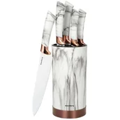 Noże kuchenne - ZESTAW 5 NOŻY KUCHENNYCH W STOJAKU KLAUSBERG KB-7800 - miniaturka - grafika 1