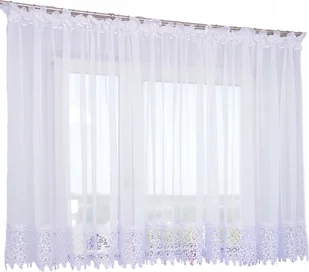 FIRANA PROSTA GOTOWA GIPIURA 500X140 KORONKA - Firany - miniaturka - grafika 1