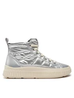 Buty dla dziewczynek - Geox Sneakersy J Laquinny Girl J46M3C 0LVNF C1007 S Srebrny - miniaturka - grafika 1